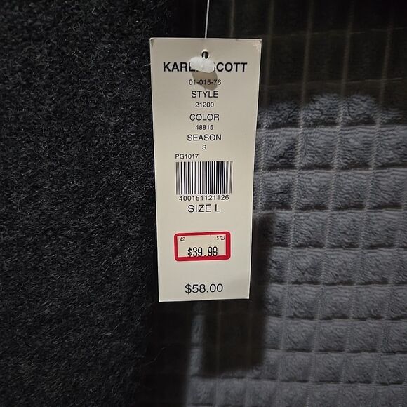 100%Wool Sweater Jacket Faux Fur SzLg Removable Collar Fuzzy Cozy Preppy Y2K NWT - Picture 7 of 16